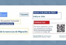 El Consulado de Colombia en Santiago de Chile invita al V Encuentro Consular Comunitario el 1 de julio de 2021