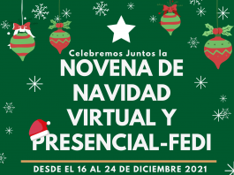 Celebremos Juntos La NOVENA DE NAVIDAD VIRTUAL Y PRESENCIAL- FEDI 2021