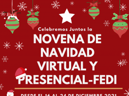Celebremos Juntos La NOVENA DE NAVIDAD VIRTUAL Y PRESENCIAL-FEDI