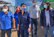 Ministra Karla Rubilar llega hasta la región de Antofagasta para visitar el primer centro de estadía para migrantes