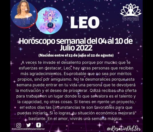 🔮HORÓSCOPO SEMANAL Del 04 al 10 de Julio de 2022🔮