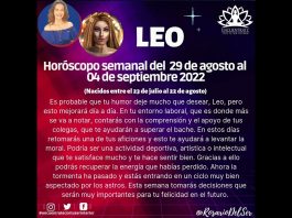 🔮HORÓSCOPO SEMANALDel 29 de Agosto al 04 de septiembre de 2022🔮