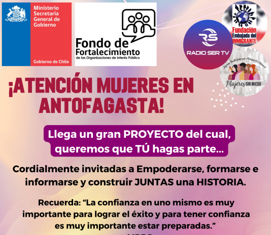 ¡ATENCIÓN MUJERES EN ANTOFAGASTA!