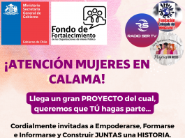 ¡ATENCIÓN MUJERES EN CALAMA!