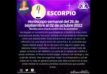 🔮HORÓSCOPO SEMANAL Del 26 de septiembre al 02 de octubre de 2022🔮