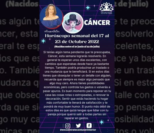 🔮HORÓSCOPO SEMANAL Del 17 al 23 de octubre de 2022🔮