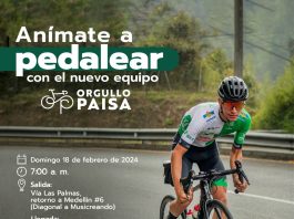 Presentación del equipo de ciclismo Orgullo Paisa 2024